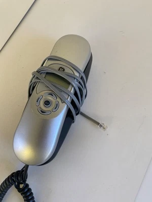 Проводной наземный телефон GE 29267GE3-B с идентификатором вызывающего абонента (серебристый и черный) - Изображение 1 из 4