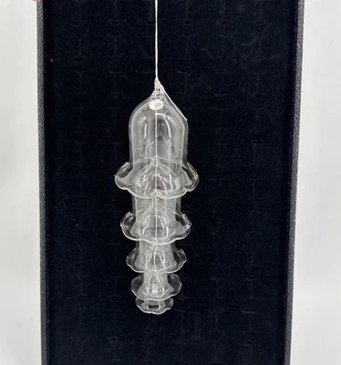 Campanas colgantes vintage de 5 niveles adorno de Navidad campana de anidación de vidrio transparente Foto 1 de 4