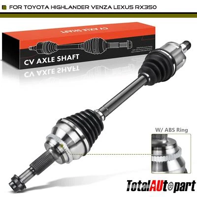 CV Axle Assembly for Toyota Highlander 11-16  Venza Lexus RX350 Front Left Side - Image 1 of 4