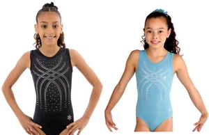 NEW! Tranquil Gymnastics Leotard by Snowflake Designs - Black or Colonial - Picture 1 of 6
