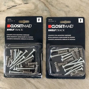 Closetmaid ShelfTrack Assorted Hardware Lot Of 143 Pieces. - Picture 1 of 5