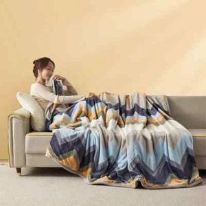 Nueva manta de franela extra suave siesta engrosada aire acondicionado manta edredón - Imagen 1 de 12