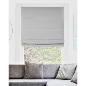 Total Blackout Privacy Inalámbrico Pantalla Romana 39" x 64" Del Mar Gris Perla - Imagen 1 de 6