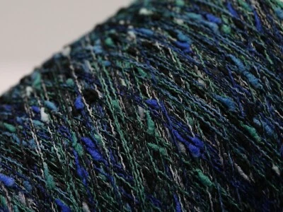 F24 (56€/kg) 250g FANTASY NOPPEN EFFEKTGARN LAGUNE (10) Zwirn Knötchen Wolle - Bild 1 von 3