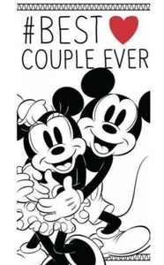 Mickey & Minnie Beach Towel Swimming Holiday 140 x 70 White Microfibre - Picture 1 of 1