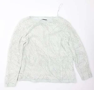 Debenhams Womens Grey Crew Neck Polyester Blend Jumper Size 14 - Picture 1 of 12