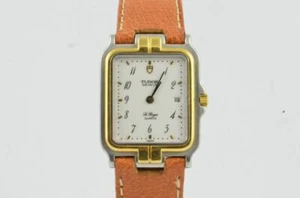 TUDOR Le Royer Women's Watch Quartz 20MM Steel/Gold Nice Zusand Wrist Watch RAR - Picture 1 of 6