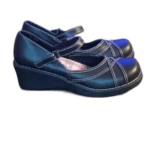 Scarpe Sonoma bambina 5 Med nuove senza etichette marroni Mary Janes zeppa tacco stile Y2K - Foto 1 di 12