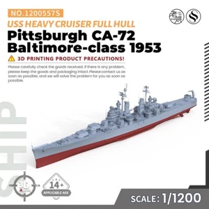 MODEL Kit USS Pittsburgh CA-72 Baltimore-class Heavy Cruiser 1953 Full Hull WAR - Picture 1 of 4
