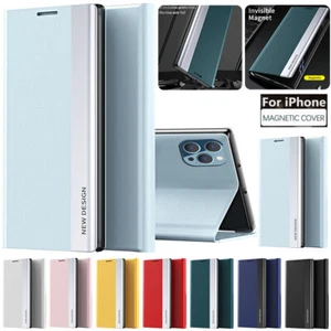 Handy Hülle für iPhone 16e 16 15 14 13 12 11 Pro Max Plus Magnet Case Cover Etui - Picture 1 of 25