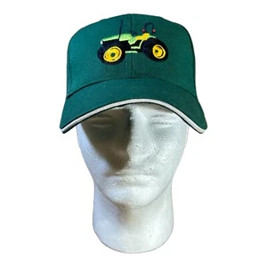 Gorra de béisbol de tractor verde bordada sombrero de camionero gancho y bucle de agricultor - Imagen 1 de 12