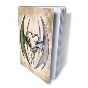 Entwined Dragons, felt cover Dream Journal Sketch Book - Picture 1 of 1