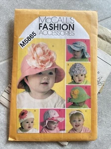 Mccalls Fashion, Accessories M5865 infant and toddler hats - Picture 1 of 3