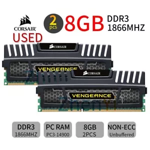 Corsair Vengeance 16GB 2x 8GB DDR3 1866MHz CL10 PC3-14900U DIMM Desktop Memory - Picture 1 of 7