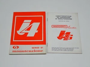 INNOCENTI J 4 + ALLEGATO J 4 S LIBRETTO USO E MANUTENZIONE 1969 - Foto 1 di 3