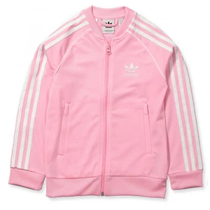 Adidas Children Superstar Tt Sweater Jacket Sports Training Pink 128-176 - Picture 1 of 3