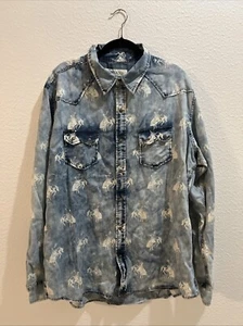 ryan michael mens shirts xxl Western Cowboy Wear Button Front Pockets - Picture 1 of 13