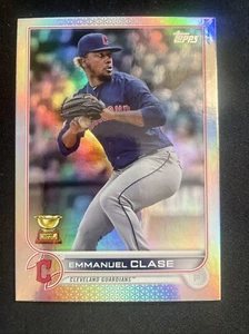 2022 Topps Series One Emmanuel Clase #190 Silver Foil Rookie Cup - Picture 1 of 2