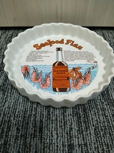 Ulster Ceramics Flan Dish Worcestershire Sauce Seafood Flan Recipe Dish VTG - Picture 1 of 9