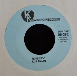 Rue Davis Kon-Kord Records 382 Honey Poo and You Gonna Make a Good Man Do Wrong - Picture 1 of 1