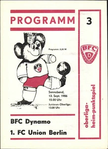 OL 86/87 BFC Dynamo - 1. FC Union Berlin, 13.09.1986 - Bild 1 von 5