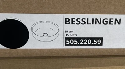 505.220.59 Nuevo En Caja IKEA BESLINGEN Fregadero Encimera, Negro/Mate, 15 3/8" Foto 1 de 4