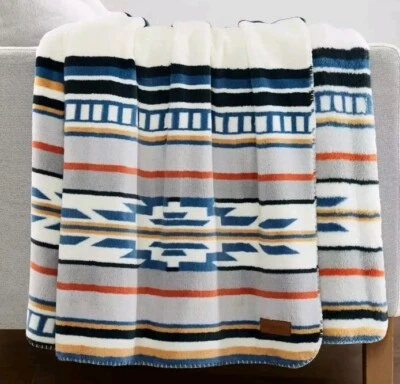 Pendleton Plush Throw Blanket - SALTILLO STRIPE 50" x 70"   NWT - Image 1 of 3
