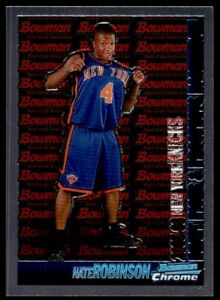 2005-06 BOWMAN CHROME ROOKIE CARD Nate Robinson New York Knicks #124
