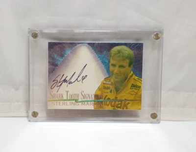 Sterling Marlin 1997 Wheels Shark Tooth Signature Autograph Card /600 - Image 1 of 2