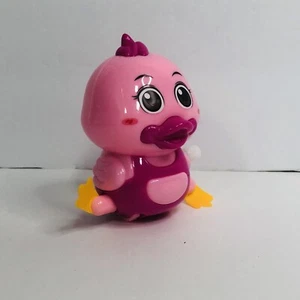 pink wind up duck plastic duck chicken 3 inches - Picture 1 of 7