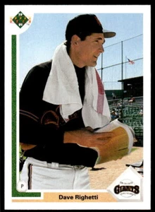 1991 Upper Deck 778 Dave Righetti San Francisco Giants Baseball Card - Picture 1 of 2