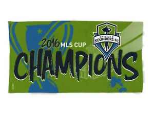 Seattle Sounders FC 2016 MLS Cup Champions Spectra Locker Room Bench Towel