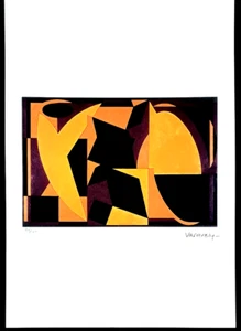 Reproduktion Lithographie Vasarely- 50 cm x35 cm -Limitiert Auflage Nr. 46/500 - Picture 1 of 2