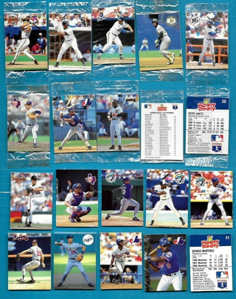 1993 HUMPTY DUMPTY & 1987 HOSTESS SUPERSTAR BASEBALL MINI CARD 1-50 SEE LIST - Image 1 of 1