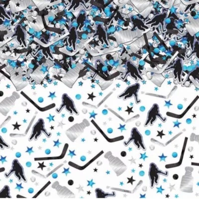 NHL Ice Time National Hockey League Sports Birthday Party Decoration Confetti - Image 1 of 3