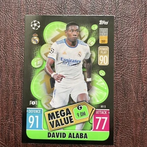 2021-22 Topps Match Attax Mega Value David Alaba MV8 Real Madrid CF - Picture 1 of 2