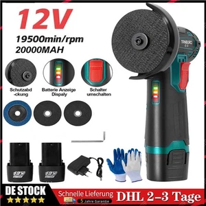 Amoladora angular Flex 19500 rpm 2 baterías amoladora de corte amoladora 12V-DE - Imagen 1 de 15