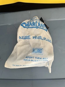 World of Warcraft AZURE WHELPLING Dragon Peluche Blizzard 2015 Bolso Blizzcon + Etiqueta - Imagen 1 de 4
