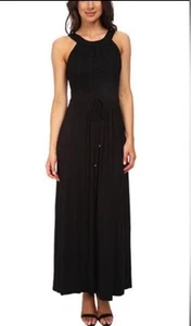 Calvin Klein Damen schwarz Spitze vorne Stretch weich ärmellos Maxikleid Größe 8. - Bild 1 von 16
