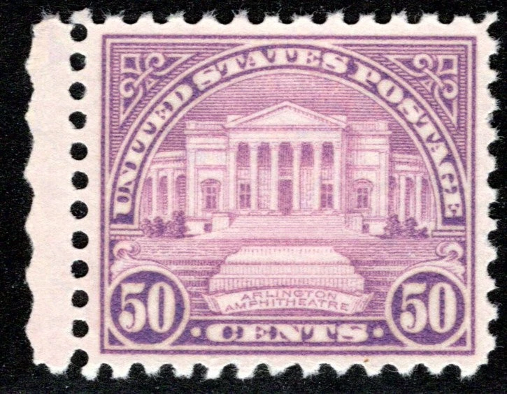 Scott 701, Arlington Ampitheater, MNHOG, p11 x 10.5, 1931, USA - Image 1 of 1