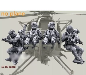 Figura de resina 1/35 modelo moderno helicóptero estadounidense tripulación y soldados 6 hombres sin montar - Imagen 1 de 4