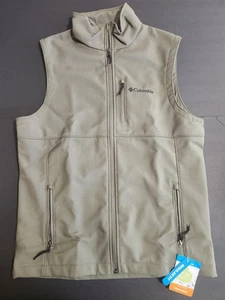 Columbia Ascender ll Softshell Vest - Men Green Small - New - Picture 1 of 5