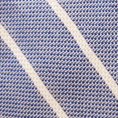 BREUER ~ SEDA Y ALGODÓN ~ AZUL Y BLANCO ~ RAYAS ~ GRANADINA ~ BONITA TEXTURA ~ 60" Foto 1 de 4