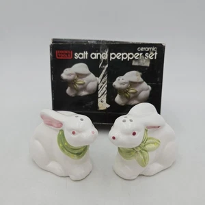 Vintage Cooks Tools Ceramic Bunny Rabbit Salt & Pepper Shakers - Picture 1 of 19