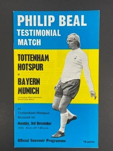 Tottenham Hotspur V Bayern Munich 1973 03-12-1973 testimonio de Philip Beal - Imagen 1 de 1