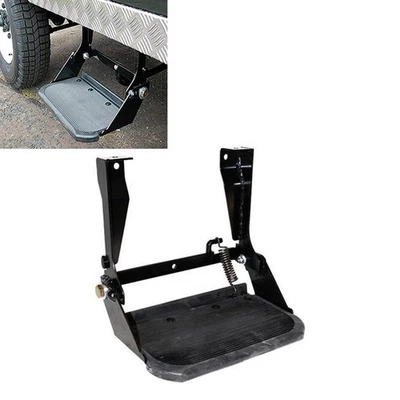 SCALETTA SCALINO PREDELLINO LATERALE RIBALTABILE LATI PER LAND ROVER DEFENDER - Immagine 1 di 4