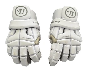 Warrior Burn Lacrosse Gloves Bone System Size Large White Adult Truvent - Picture 1 of 7