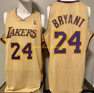 KOBE BRYANT Los Angeles Lakers 2008-09 GOLD Authentic MITCHELL & NESS Jersey - Image 1 of 4