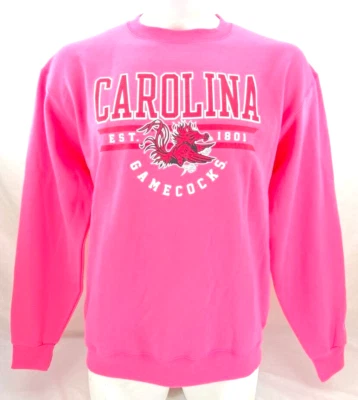 NEW South Carolina Gamecocks Champion Pink Long Sleeve Crewneck Sweatshirt Men L - Image 1 of 4