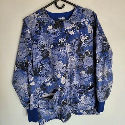 Women's Medium Landau Floral Scrub Jacket Top - Image 1 of 4